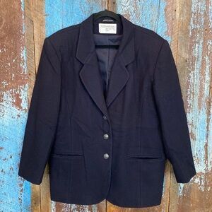 International Scene Wool Navy Blazer made in Poland